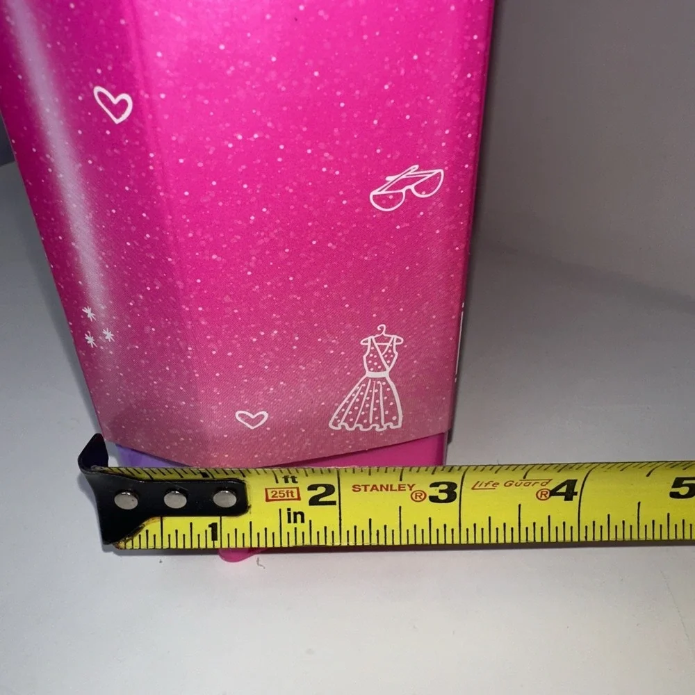 Barbie Ultimate Closet Purple Portable Storage w/ 6 Hangers & Rack Wardrobe